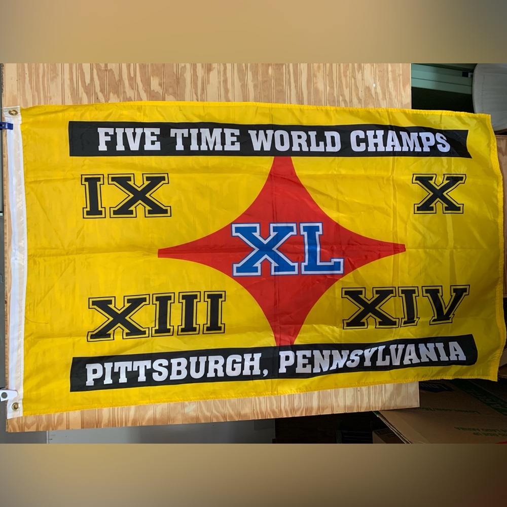 Pittsburgh Steelers flag, wall hanging, tapestry Super Bowl Xl (45).